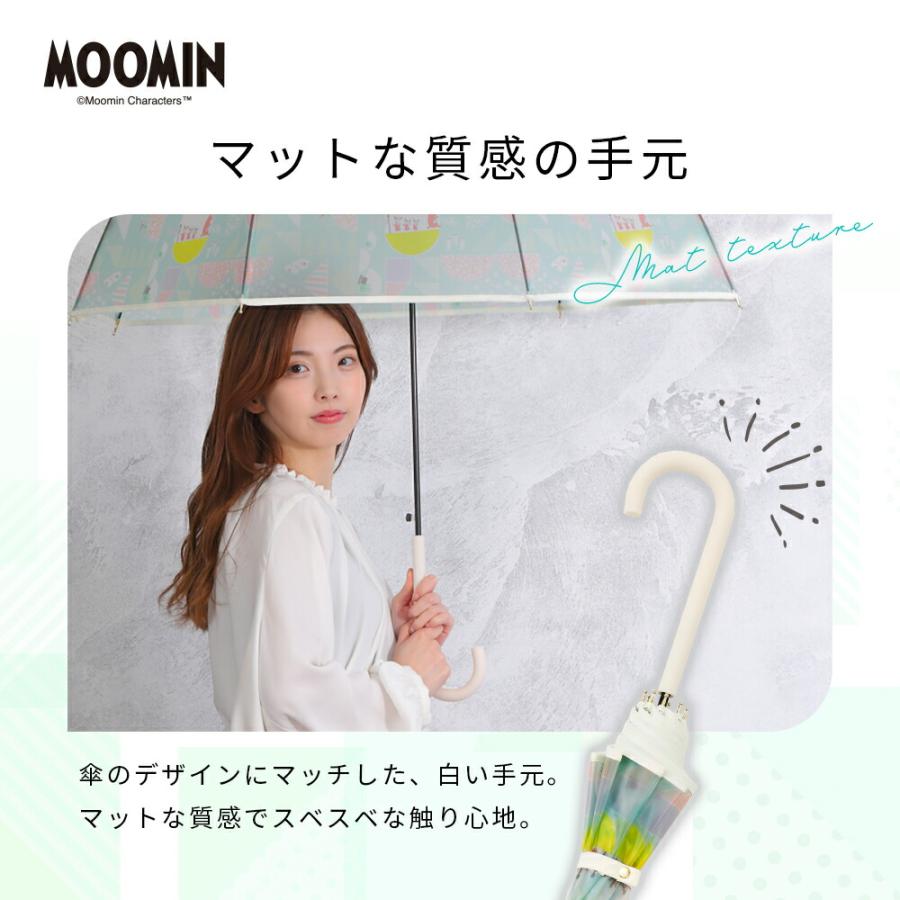 MOOMIN ムーミン グッズ マットクリアアンブレラ 60cm  ムーミン リトルミイ | キャラクター ビニール傘 アンブレラ かさ かわいい 北欧 通勤 通学 | MOOMIN | 10