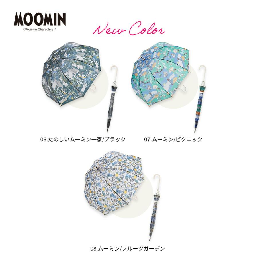 MOOMIN ムーミン グッズ マットクリアアンブレラ 60cm  ムーミン リトルミイ | キャラクター ビニール傘 アンブレラ かさ かわいい 北欧 通勤 通学 | MOOMIN | 14