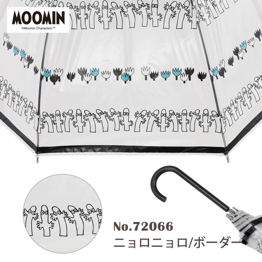 MOOMIN ムーミン グッズ ビニールアンブレラ 60cm ビニール傘 クリアアンブレラ リトルミイ ニョロニョロ 深張り バードケージ | MOOMIN | 12