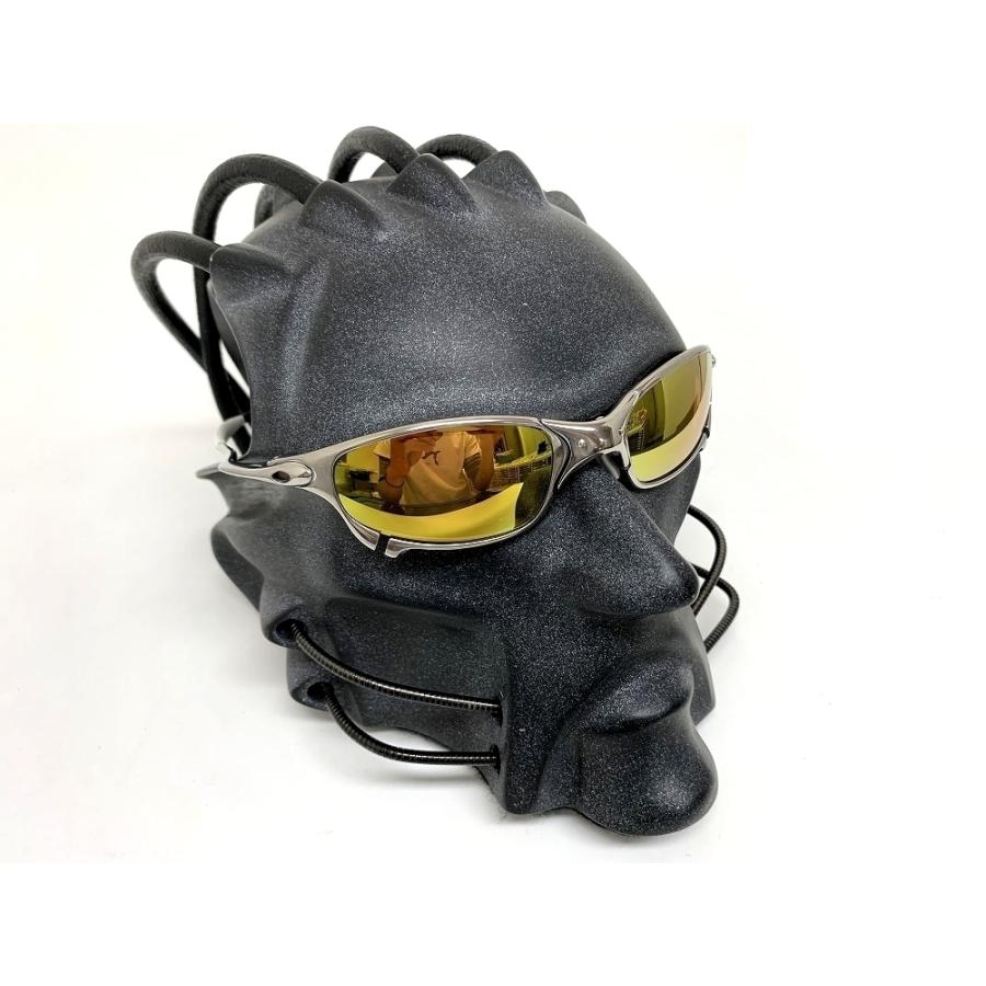 LINEGEAR オークリー ジュリエット用 偏光レンズ UV420 24Kゴールド