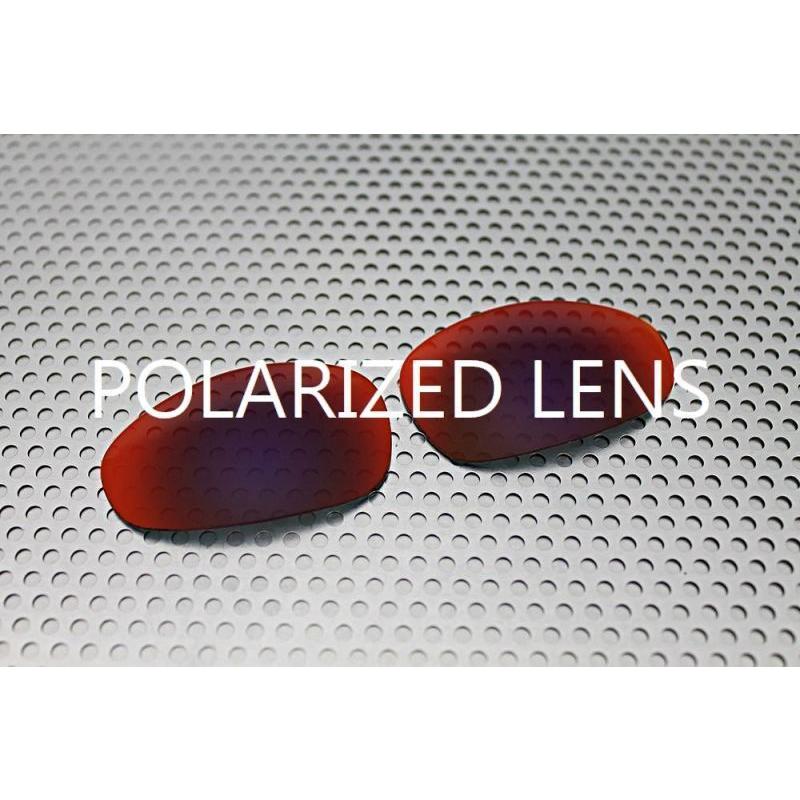 LINEGEAR オークリー ジュリエット用 偏光レンズ レッドミラー Oakley