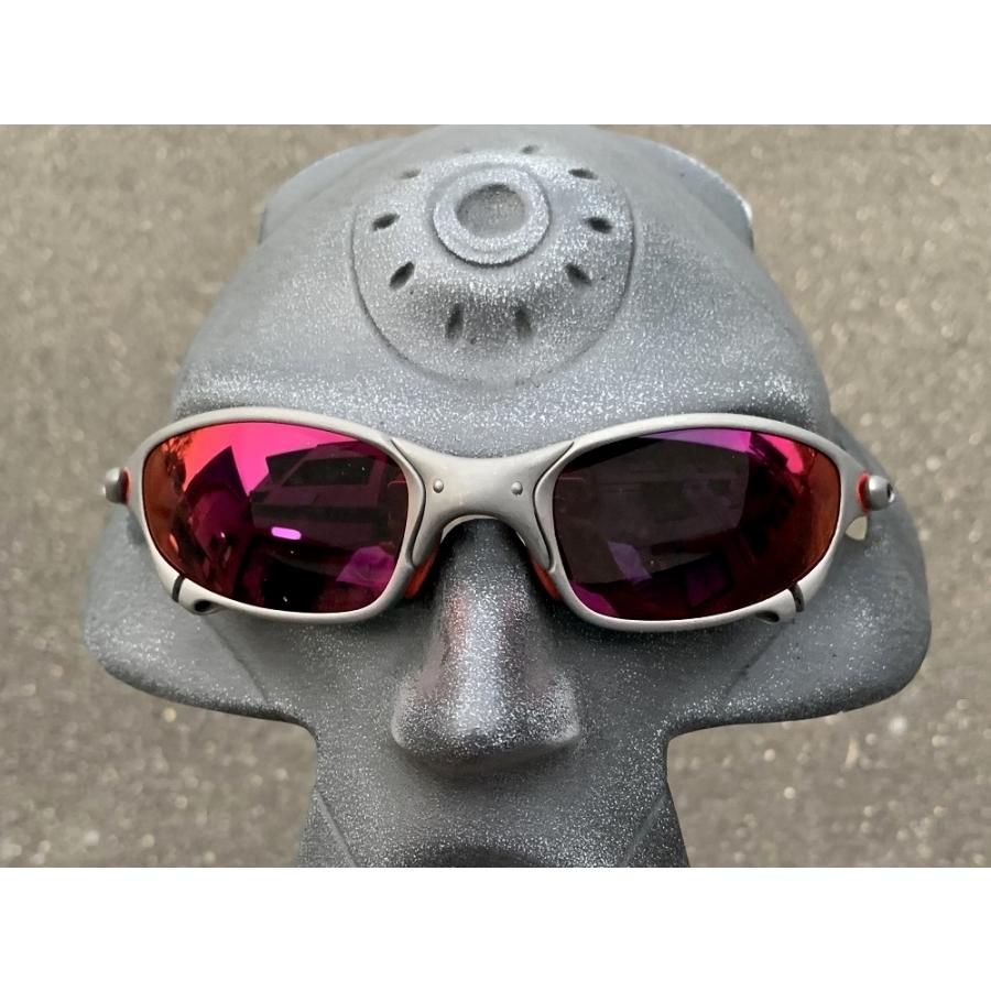 OAKLEY　ジュリエット ミラー偏光レンズ LINEGEAR オークリー ジュリエット用 偏光レンズ レッドミラー Oakley