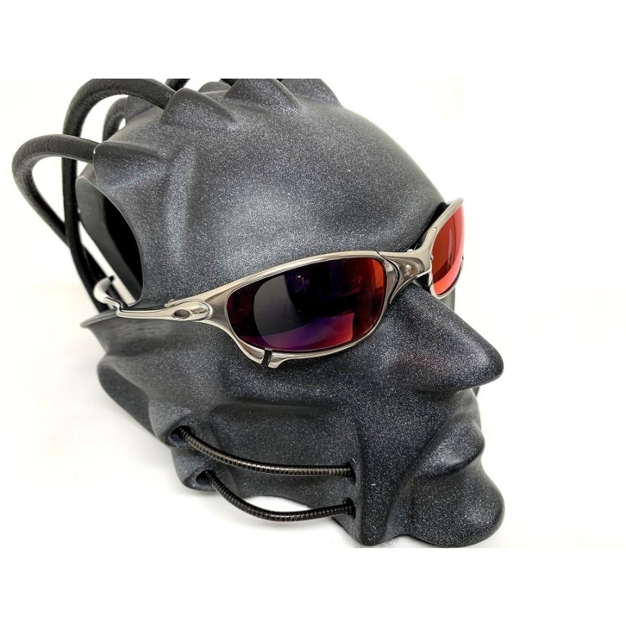 オークリー　Juliet 度付きレンズ LINEGEAR オークリー ジュリエット用 偏光レンズ レッドミラー Oakley