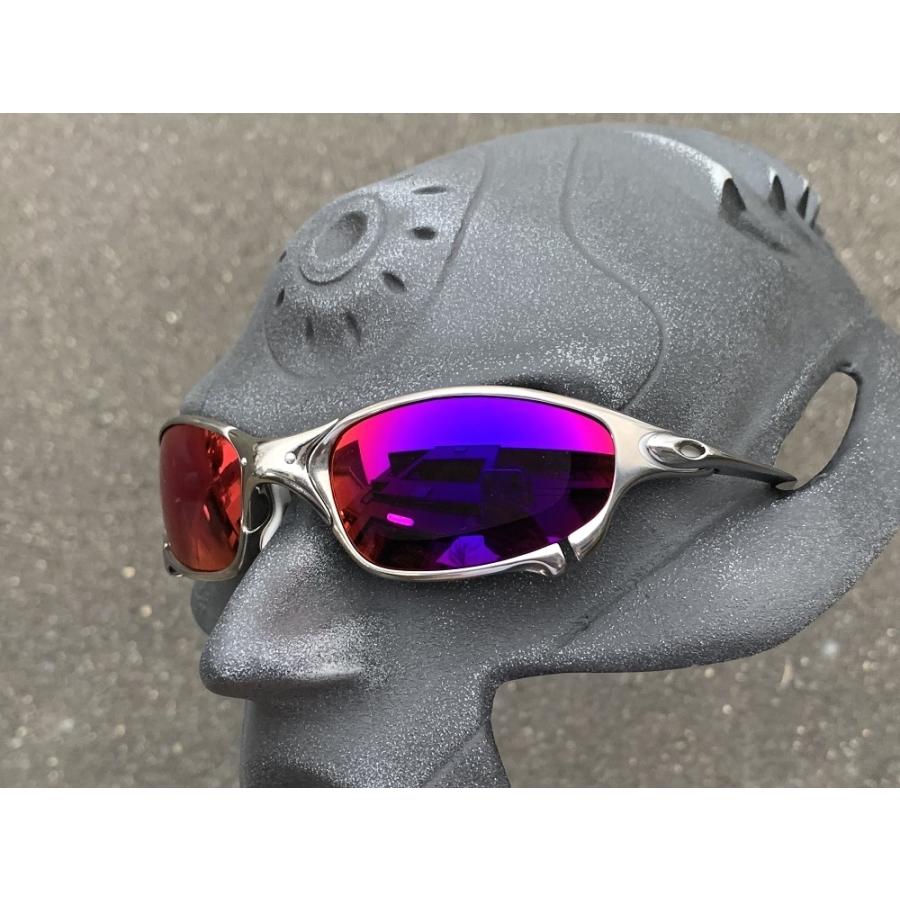 LINEGEAR オークリー ジュリエット用 偏光レンズ UV420 タンザナイト