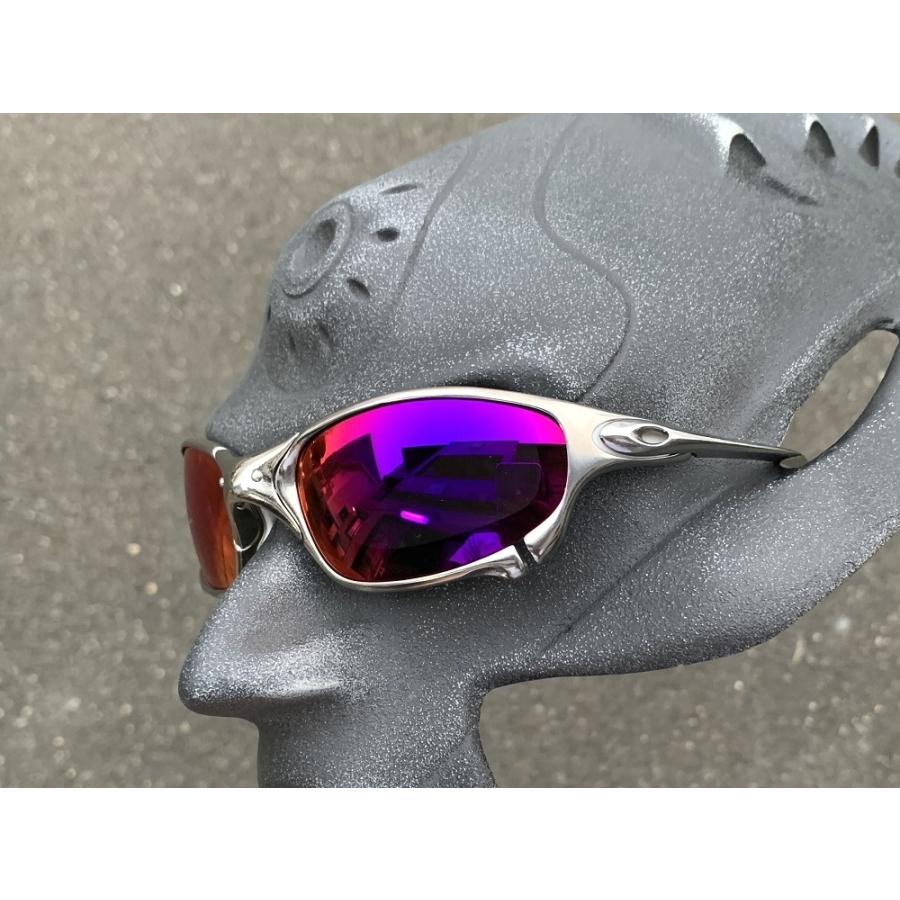 LINEGEAR オークリー ジュリエット用 偏光レンズ UV420 タンザナイト