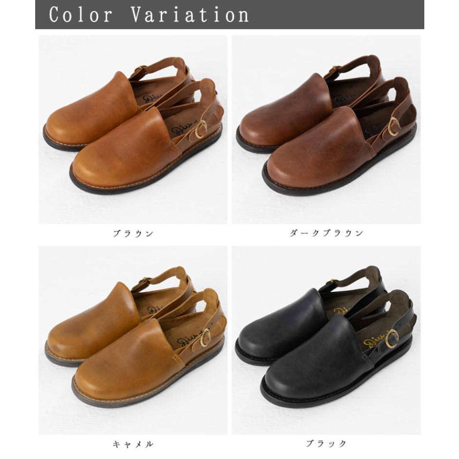 Diu レザー サボ サンダル レディース フラットシューズ Diu レザー サボ サンダル レディース フラットシューズ
