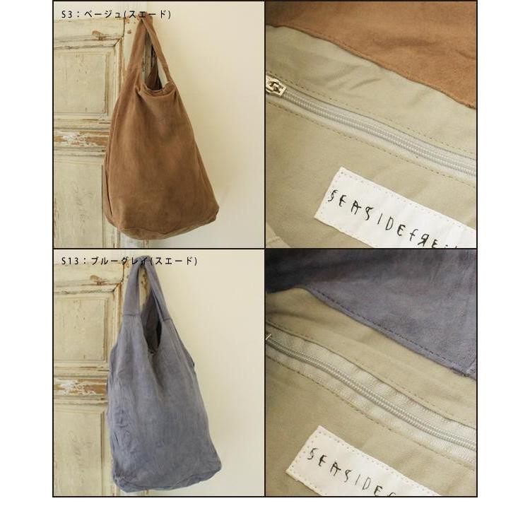 seaside freerideのシープスキンのトートバッグ SEASIDE FREERIDE（シーサイドフリーライド） / TC BAG ジッパー
