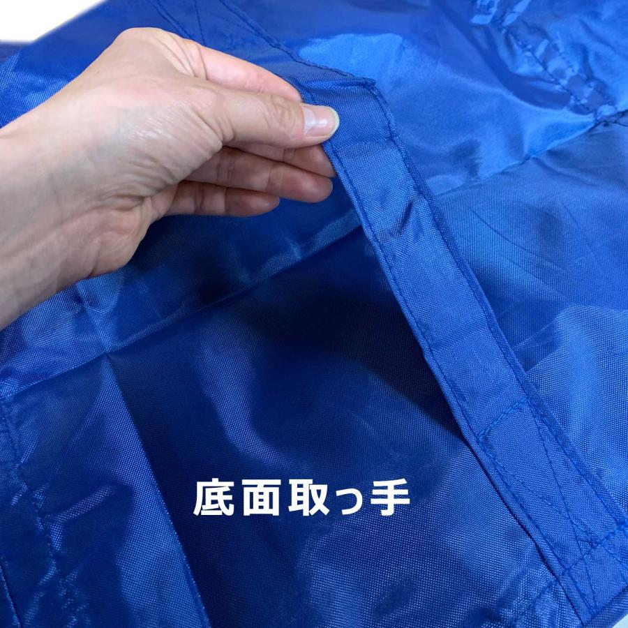 リネンカート Ｚ型 ブラウン Φ50キャスター付 ポリエステル製 ブルー袋 