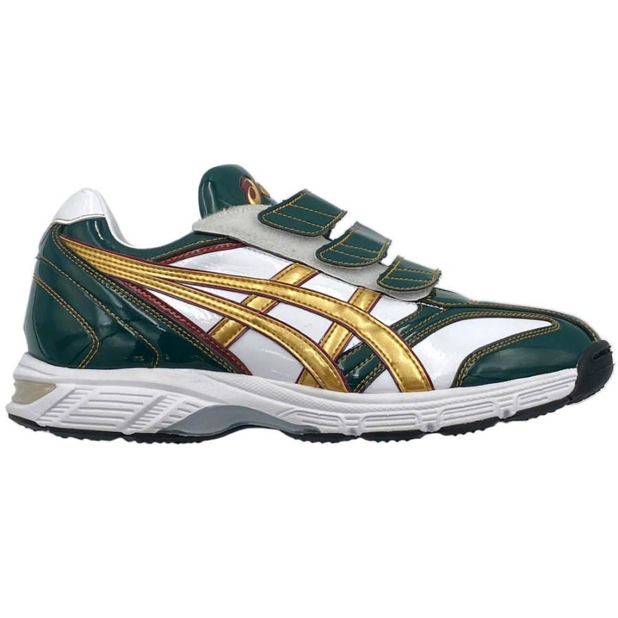 ASICS 【サイズ交換送料無料】Dグリーン×ゴールド アシックス