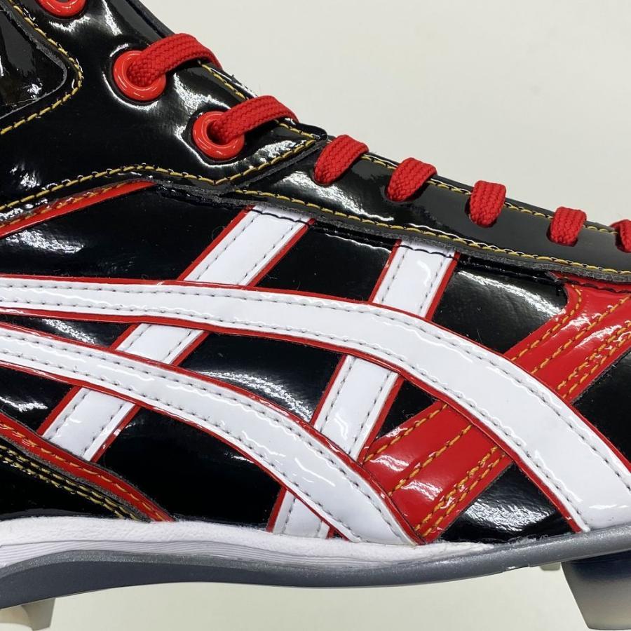 ASICS（アシックス） 【サイズ交換送料無料】ブラック×レッド 野球