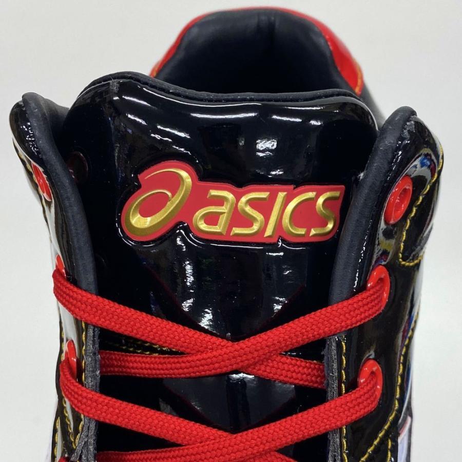 ASICS（アシックス） 【サイズ交換送料無料】ブラック×レッド 野球