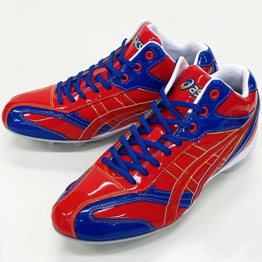 ASICS 【サイズ交換送料無料】レッド×ブルー アシックス 野球 ASICS 【サイズ交換送料無料】レッド×ブルー アシックス 野球