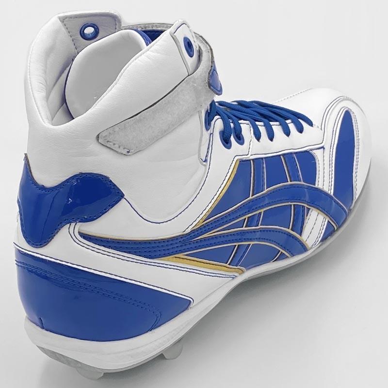 ASICS 【サイズ交換送料無料】ホワイト×ブルー アシックス 野球