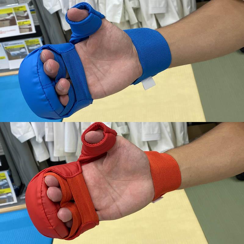 空手道 練習用 拳サポーター 両手1組 空手 ライナースポーツオリジナル 赤 レッド 青 ブルー LSALI009 |  | 11