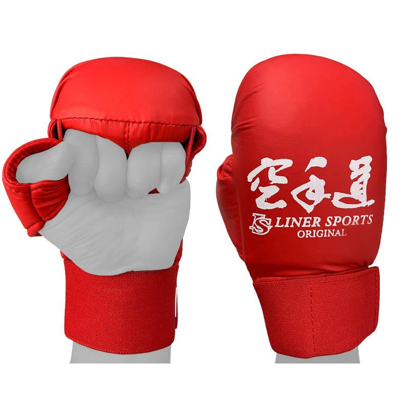 空手道 練習用 拳サポーター 両手1組 空手 ライナースポーツオリジナル 赤 レッド 青 ブルー LSALI009 |  | 05