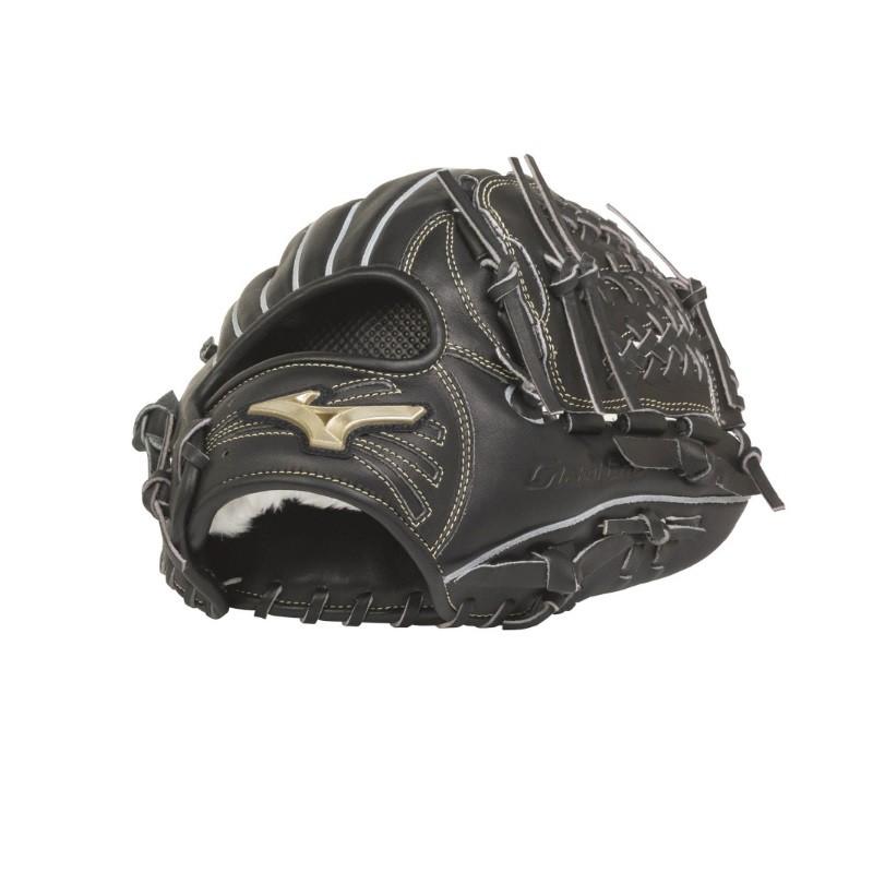 ミズノ グローバルエリート 軟式用 黒×ブラウン 守備練習用グローブ MIZUNO（ミズノ） 野球 軟式グラブ グローブ オールラウンド用