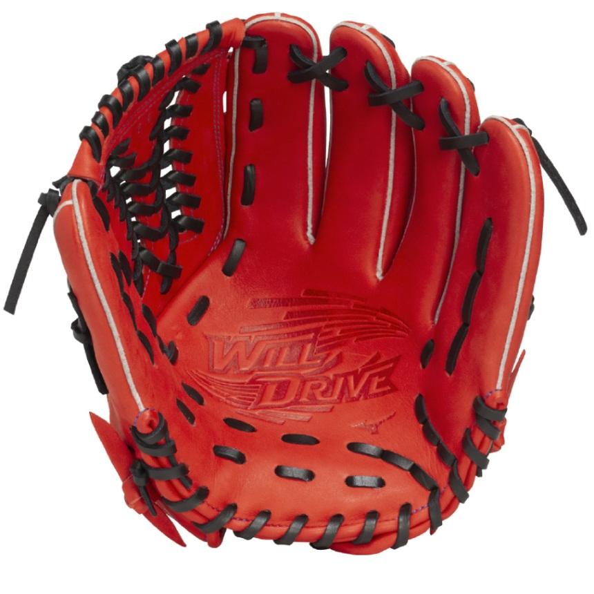 ミズノ　少年軟式用ウィルドライブ レッド(2025)　オールラウンド用　右投げ 2025モデル】ミズノ 少年軟式 グローブ グラブ オールラウンド用 右