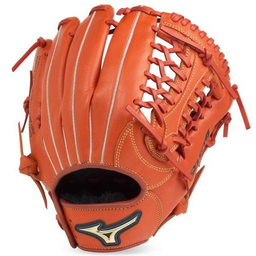 極美品★ミズノ 軟式グローブ select9 オレンジ 少年野球 ミズノ セレクト9 外野用軟式グローブ オレンジ 保湿剤付き ミズノ