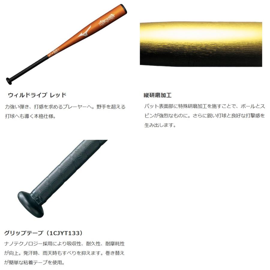 MIZUNO（ミズノ） 2026年新モデル 野球 軟式用 バット 金属製 ウィル