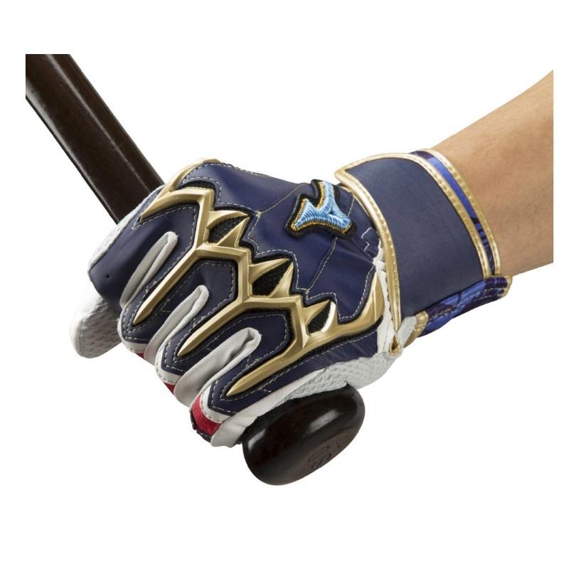 MIZUNO ネイビー×レッド25cmのみ ミズノプロ 野球 バッティング MIZUNO ネイビー×レッド25cmのみ ミズノプロ 野球 バッティング