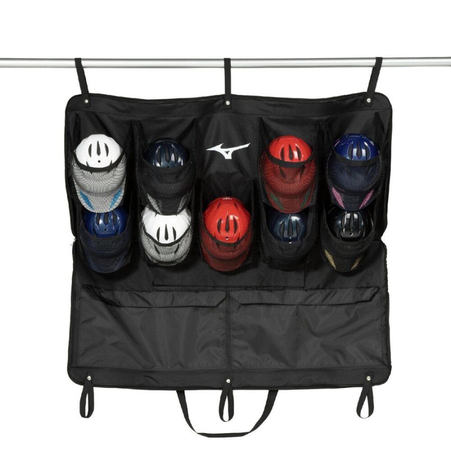 野球用ヘルメット6個、ケース付き MIZUNO（ミズノ） 2026年新モデル 野球 ヘルメットケース 9個入れ