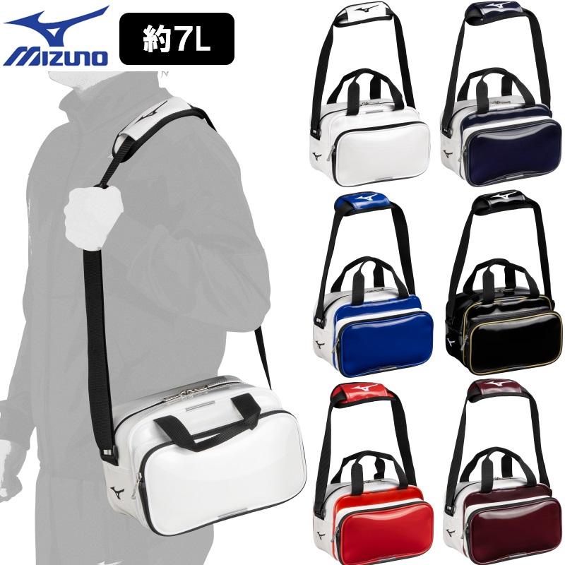 MIZUNO（ミズノ） 野球 エナメル ミニバッグ 約7L L26×W12×H17cm
