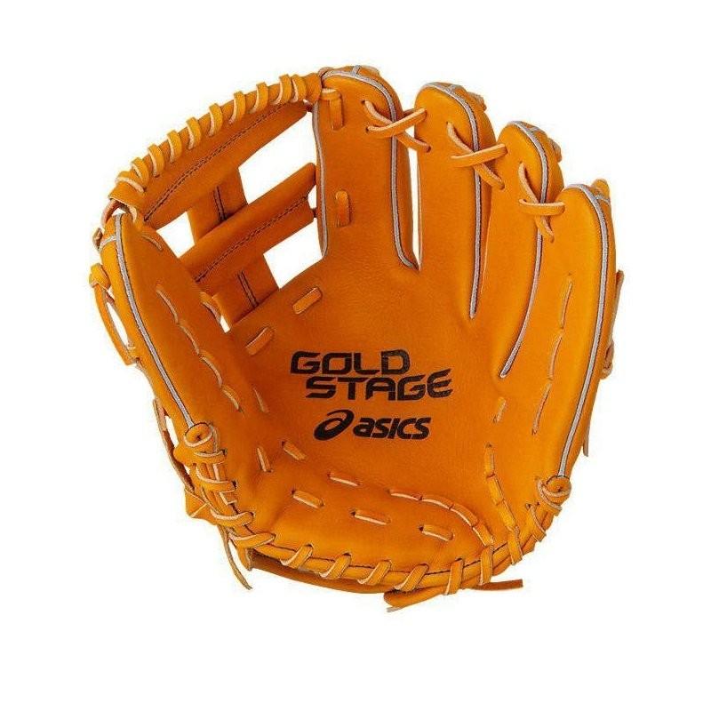 アシックス 野球 軟式グラブ/グローブ 内野手用 ゴールドステージ オレンジ ASICS アシックス 野球 軟式グラブ グローブ 内野手用 ゴールド
