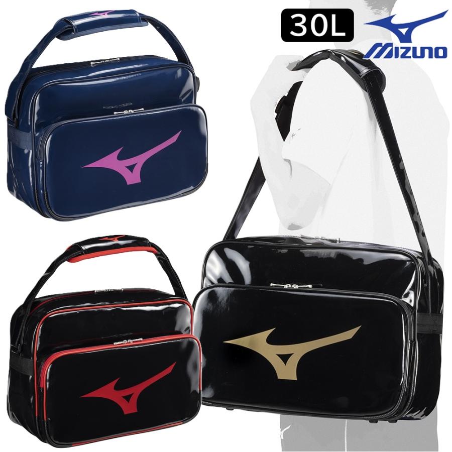 ミズノ エナメルバッグ ビッグロゴ MIZUNO 30リットル L45×W15×H32cm 33JSB212 | MIZUNO