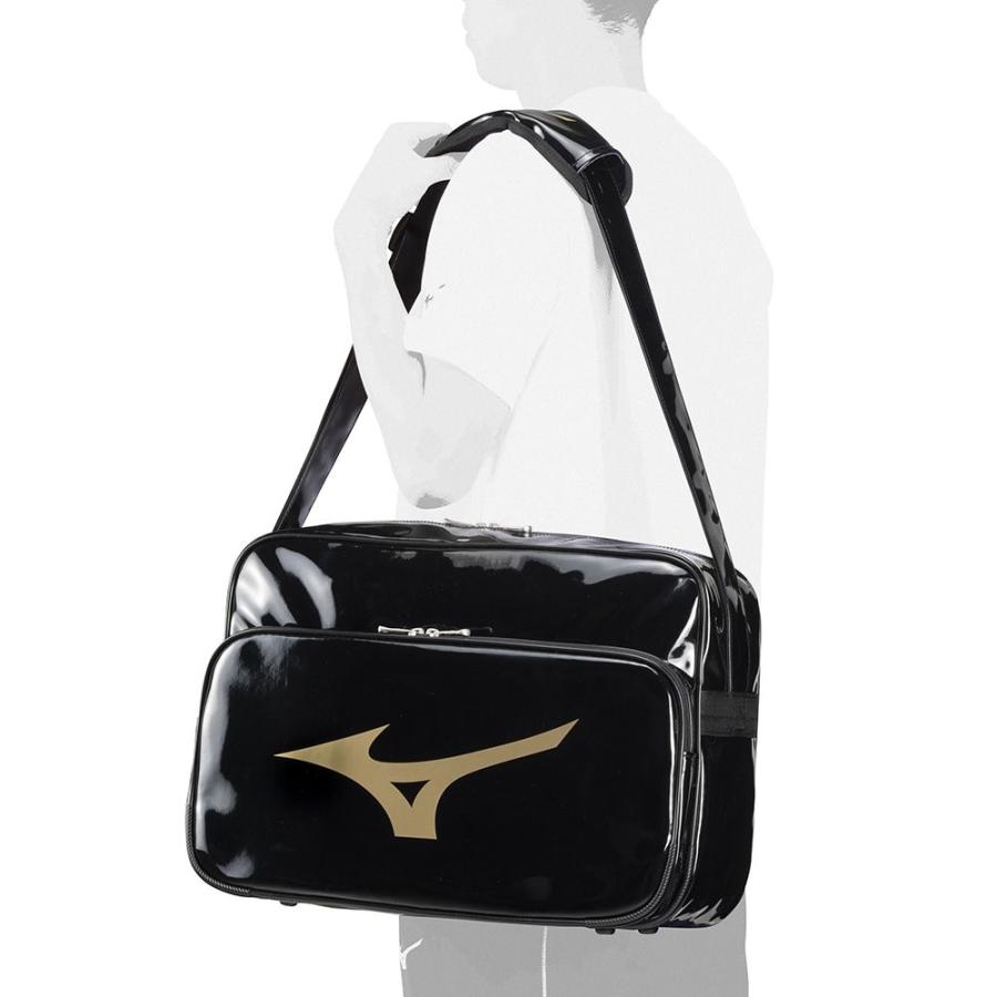 ミズノ エナメルバッグ ビッグロゴ MIZUNO 30リットル L45×W15×H32cm 33JSB212 | MIZUNO | 04