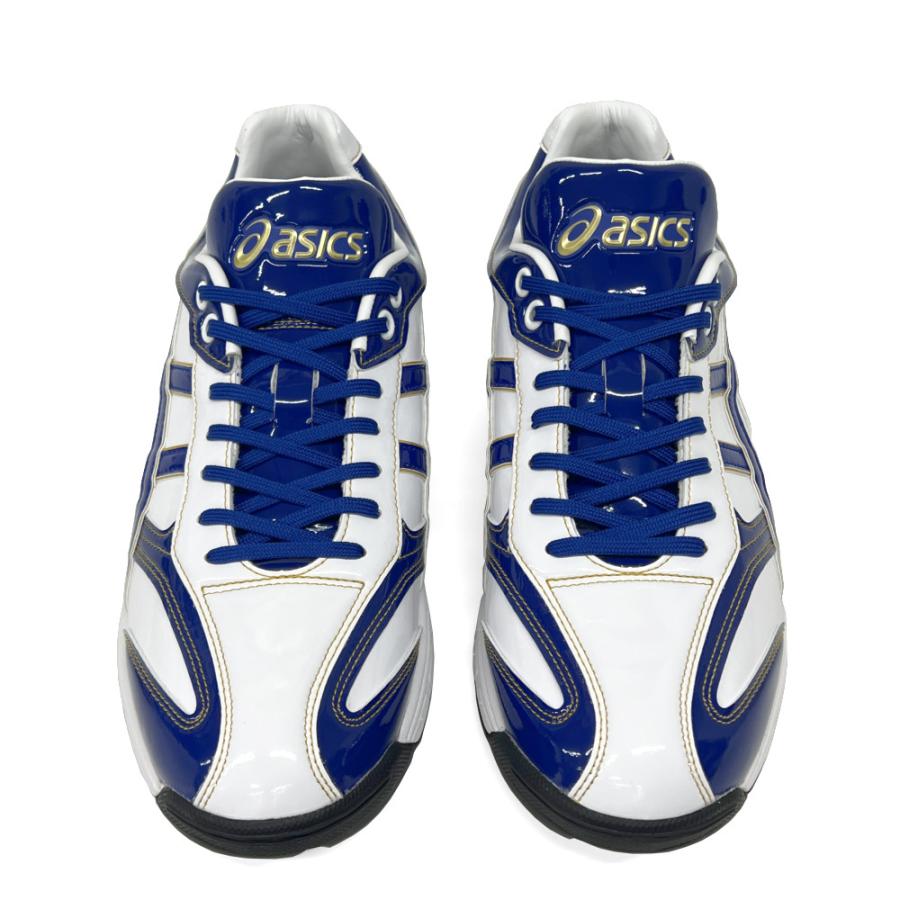 ASICS 【サイズ交換送料無料】ブルー×ホワイト×ゴールド
