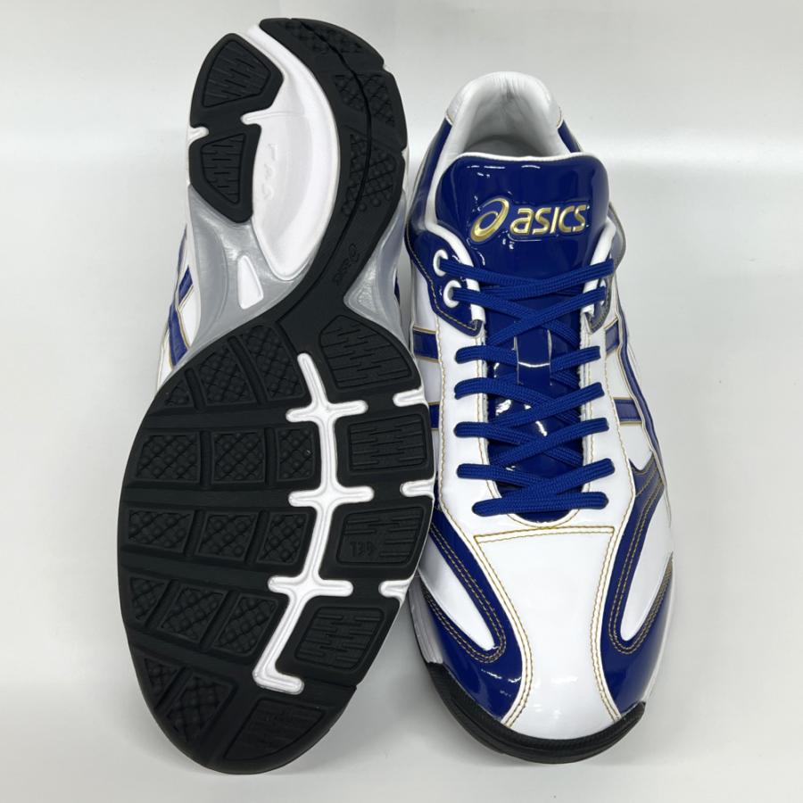ASICS（アシックス） 【サイズ交換送料無料】ブルー×ホワイト×ゴールド