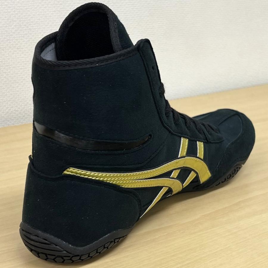 ASICS　アシックス　レスリングシューズ　25cm ASICS スニーカー レディース 靴 黒 ブラック 母の日 4E 幅広 甲