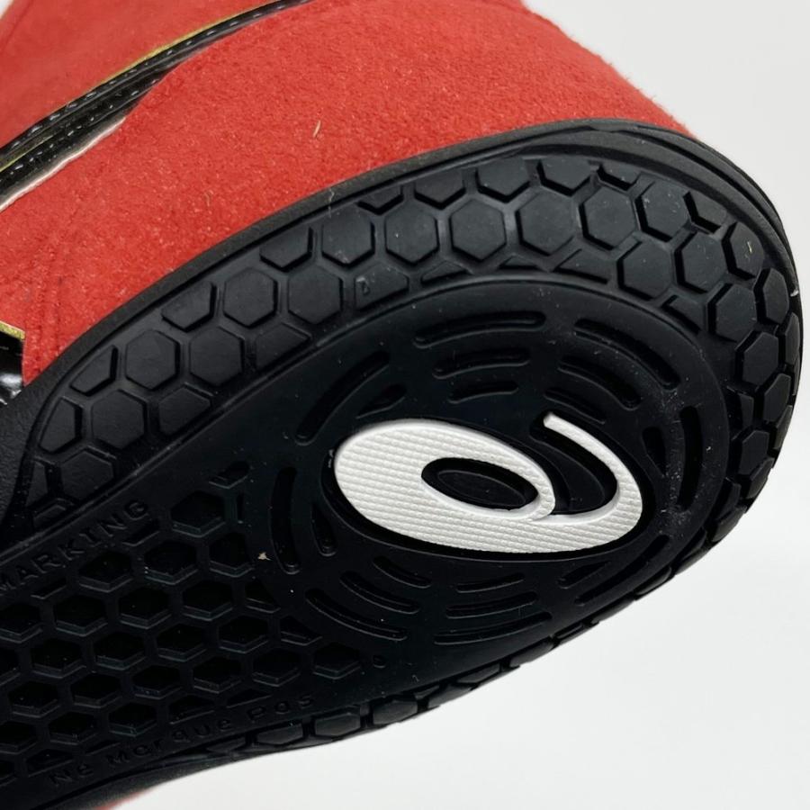 【サイズ交換送料無料】アシックス asics レスリングシューズ ライナースポーツオリジナルデザイン ボクシングシューズ レッド×ブラック×ゴールド A510 | ASICS | 13