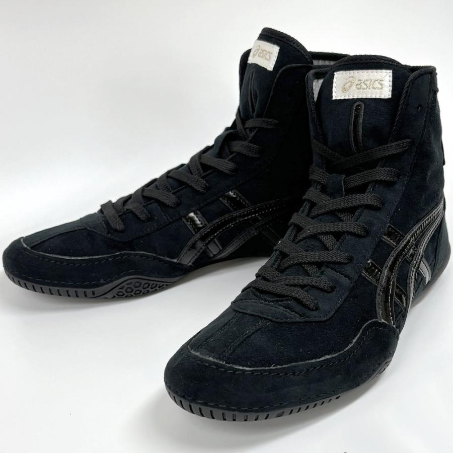 【サイズ交換送料無料】アシックス asics レスリングシューズ ライナースポーツオリジナルデザイン ボクシングシューズ ブラック×ブラック×ブラック A516 | ASICS | 02