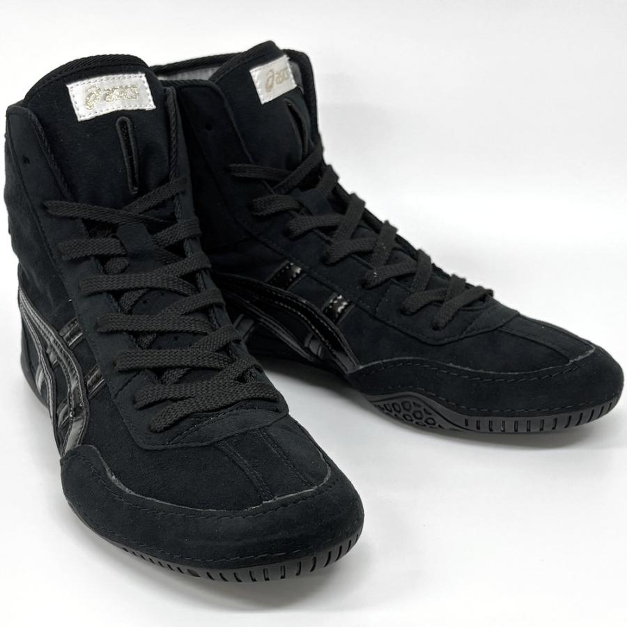 【サイズ交換送料無料】アシックス asics レスリングシューズ ライナースポーツオリジナルデザイン ボクシングシューズ ブラック×ブラック×ブラック A516 | ASICS | 03