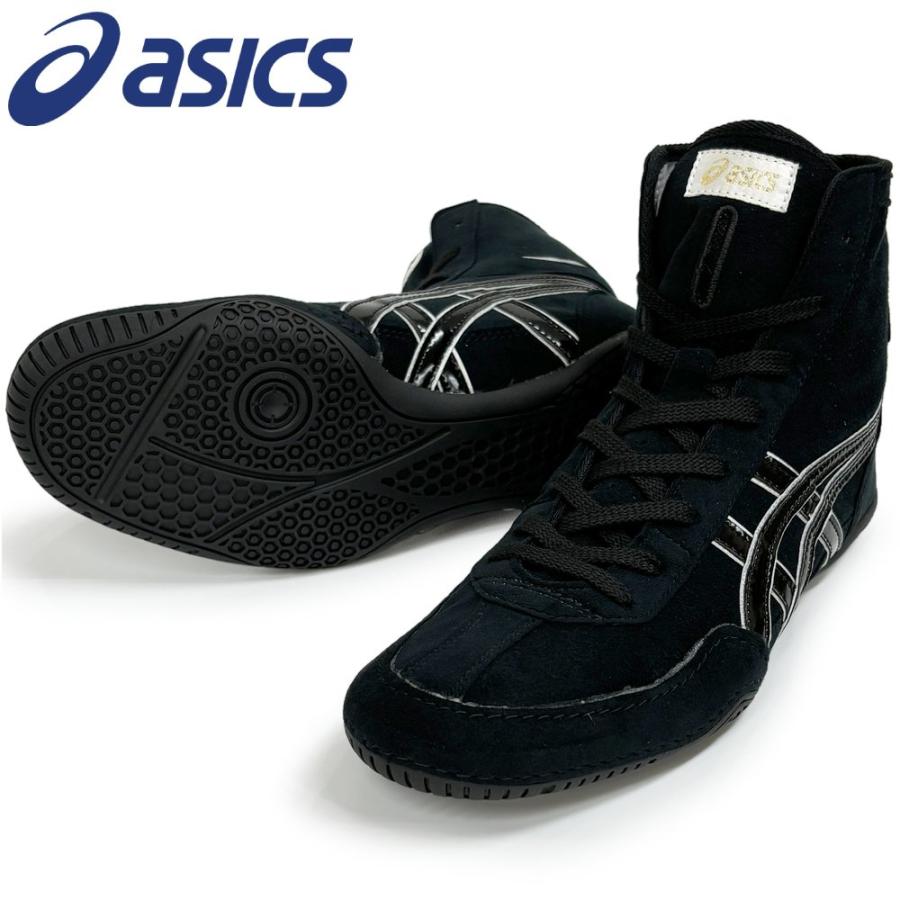 【サイズ交換送料無料】アシックス asics レスリングシューズ ライナースポーツオリジナルデザイン ボクシングシューズ ブラック×ブラック×シルバー A517 | ASICS
