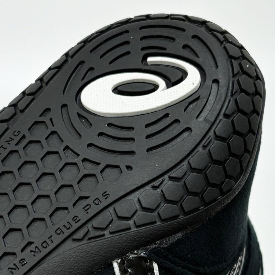 【サイズ交換送料無料】アシックス asics レスリングシューズ ライナースポーツオリジナルデザイン ボクシングシューズ ブラック×ブラック×シルバー A517 | ASICS | 13