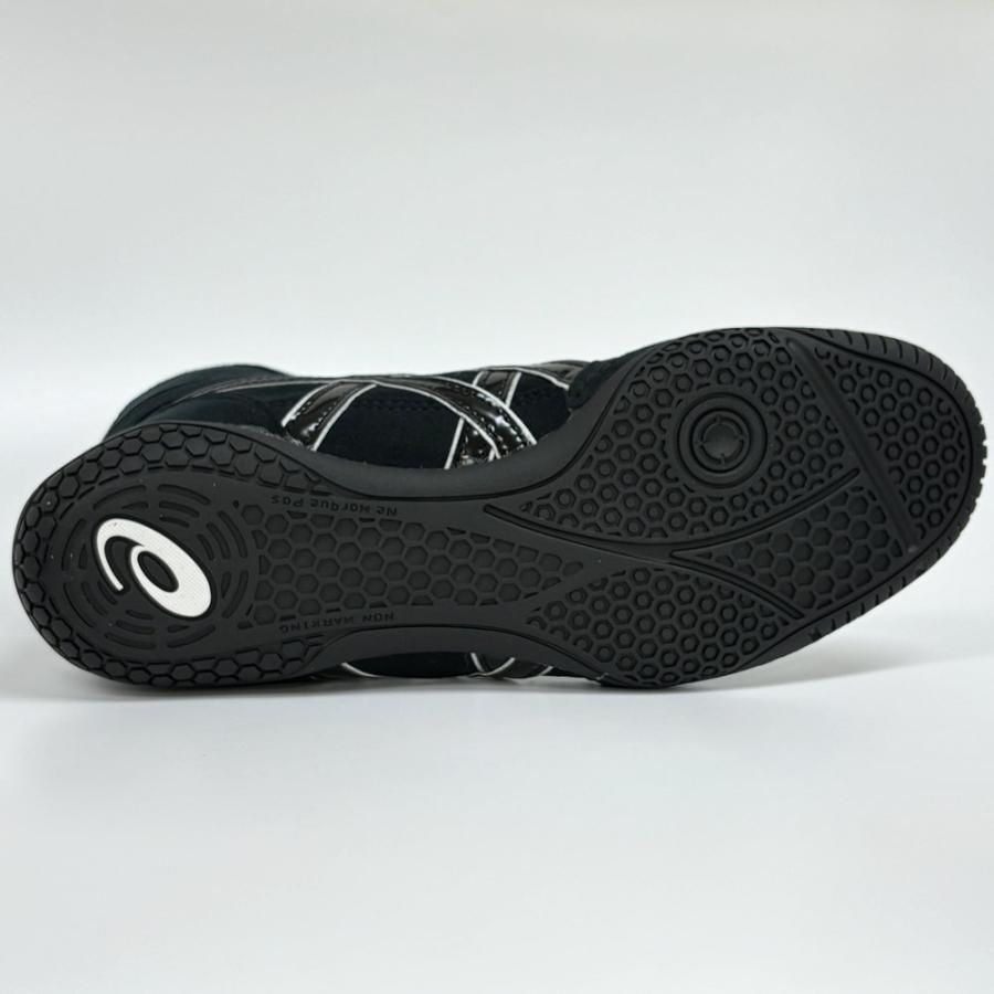 【サイズ交換送料無料】アシックス asics レスリングシューズ ライナースポーツオリジナルデザイン ボクシングシューズ ブラック×ブラック×シルバー A517 | ASICS | 07