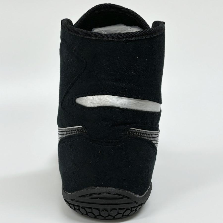 【サイズ交換送料無料】アシックス asics レスリングシューズ ライナースポーツオリジナルデザイン ボクシングシューズ ブラック×ブラック×シルバー A517 | ASICS | 09