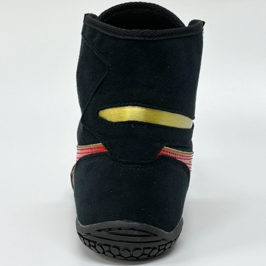 【サイズ交換送料無料】アシックス asics レスリングシューズ ライナースポーツオリジナルデザイン ボクシングシューズ ブラック×レッド×ゴールド A519 | ASICS | 08