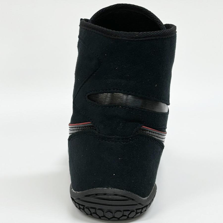 【サイズ交換送料無料】アシックス asics レスリングシューズ ライナースポーツオリジナルデザイン ボクシングシューズ ブラック×ブラック×レッド A520 | ASICS | 08