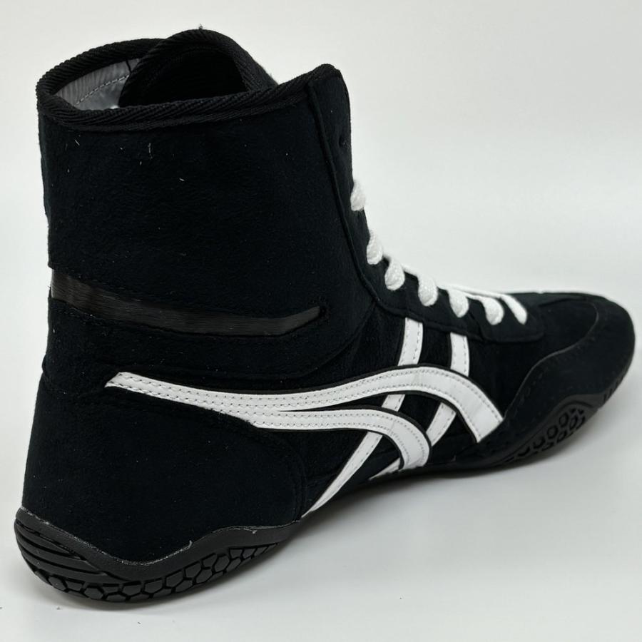 【サイズ交換送料無料】アシックス asics レスリングシューズ ライナースポーツオリジナルデザイン ボクシングシューズ ブラック×ホワイト A523 | ASICS | 07