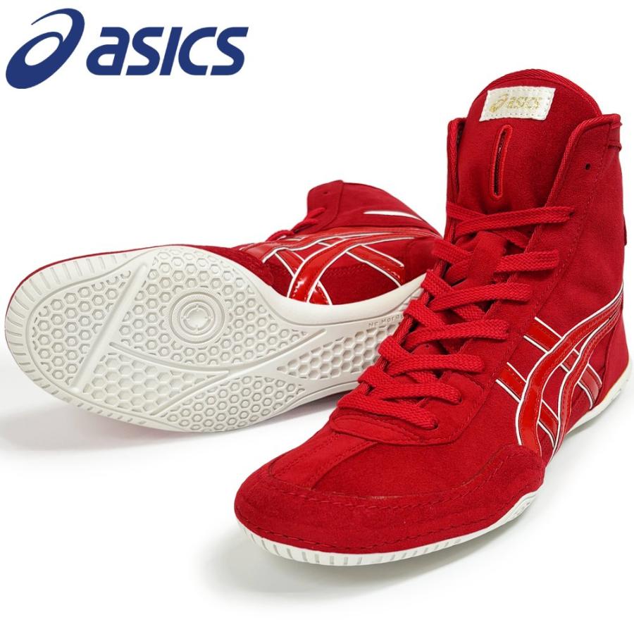【サイズ交換送料無料】アシックス asics レスリングシューズ ライナースポーツオリジナルデザイン ボクシングシューズ レッド×レッド A532 | ASICS