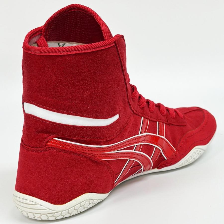【サイズ交換送料無料】アシックス asics レスリングシューズ ライナースポーツオリジナルデザイン ボクシングシューズ レッド×レッド A532 | ASICS | 07