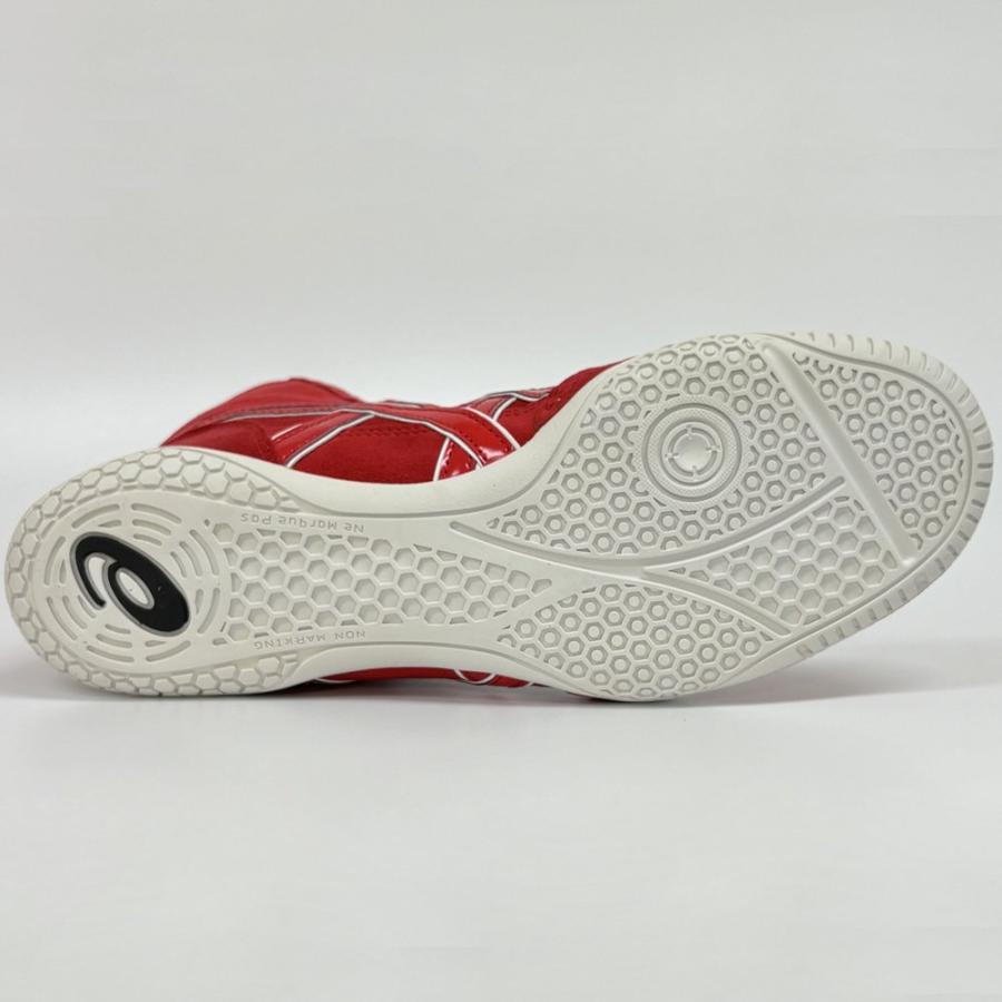 【サイズ交換送料無料】アシックス asics レスリングシューズ ライナースポーツオリジナルデザイン ボクシングシューズ レッド×レッド A532 | ASICS | 09