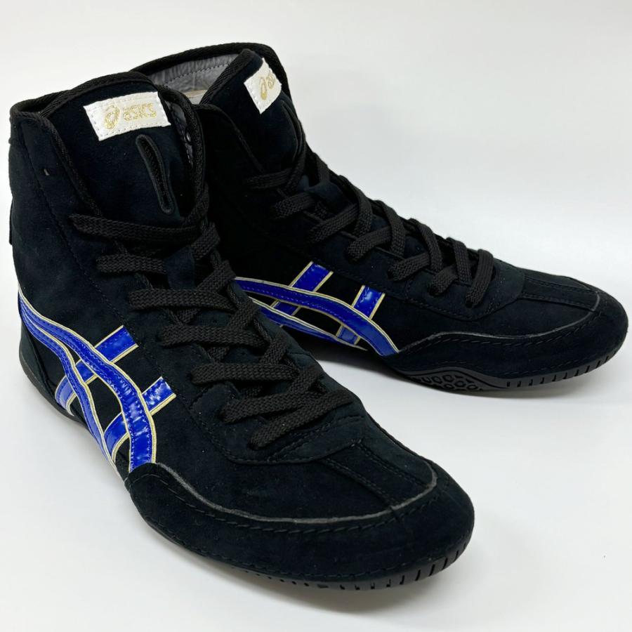レスリング.ボクシングシューズ ブラック/ブルー ASICS（アシックス） 【サイズ交換送料無料】アシックス レスリング