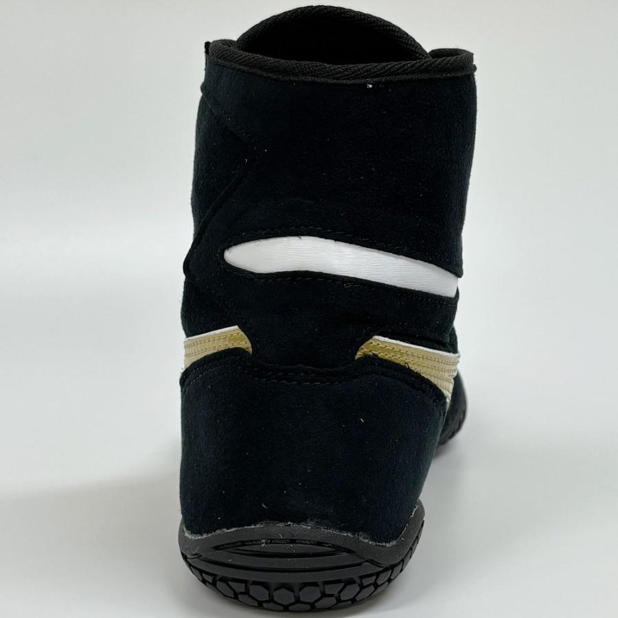 【サイズ交換送料無料】アシックス asics レスリングシューズ ライナースポーツオリジナルデザイン ボクシングシューズ ブラック×ゴールド×ホワイト A548 | ASICS | 08