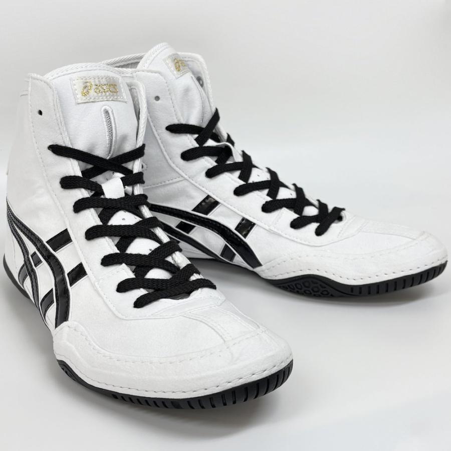 【サイズ交換送料無料】アシックス ボクシングシューズ レスリングシューズ 1083A001 ライナースポーツオリジナルデザイン ホワイト×ブラック A553 | ASICS | 03