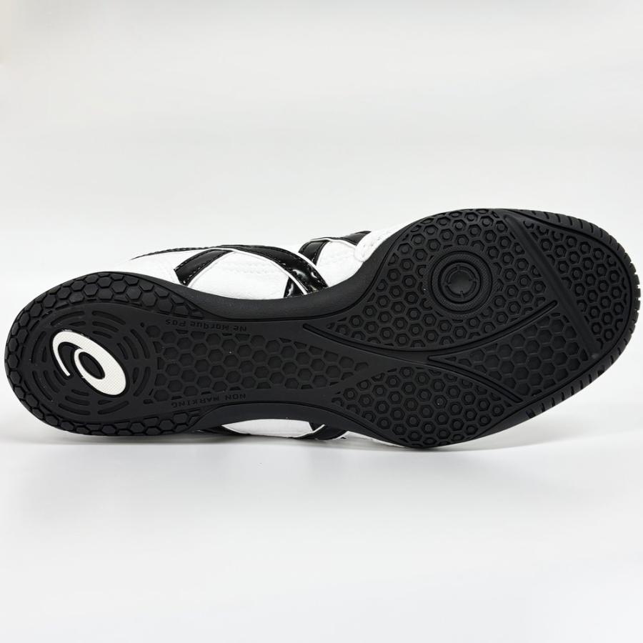 【サイズ交換送料無料】アシックス ボクシングシューズ レスリングシューズ 1083A001 ライナースポーツオリジナルデザイン ホワイト×ブラック A553 | ASICS | 09