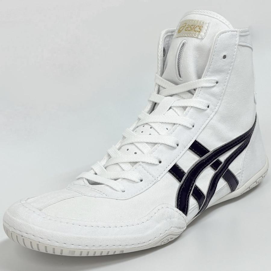 【サイズ交換送料無料】アシックス ボクシングシューズ レスリングシューズ 1083A001 ライナースポーツオリジナルデザイン ホワイト×パープル A557 | ASICS | 04